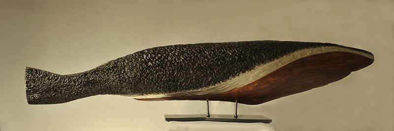 BIG FISH (recto)
Chêne, aluminium, et cires colorées
150 X 35 cm